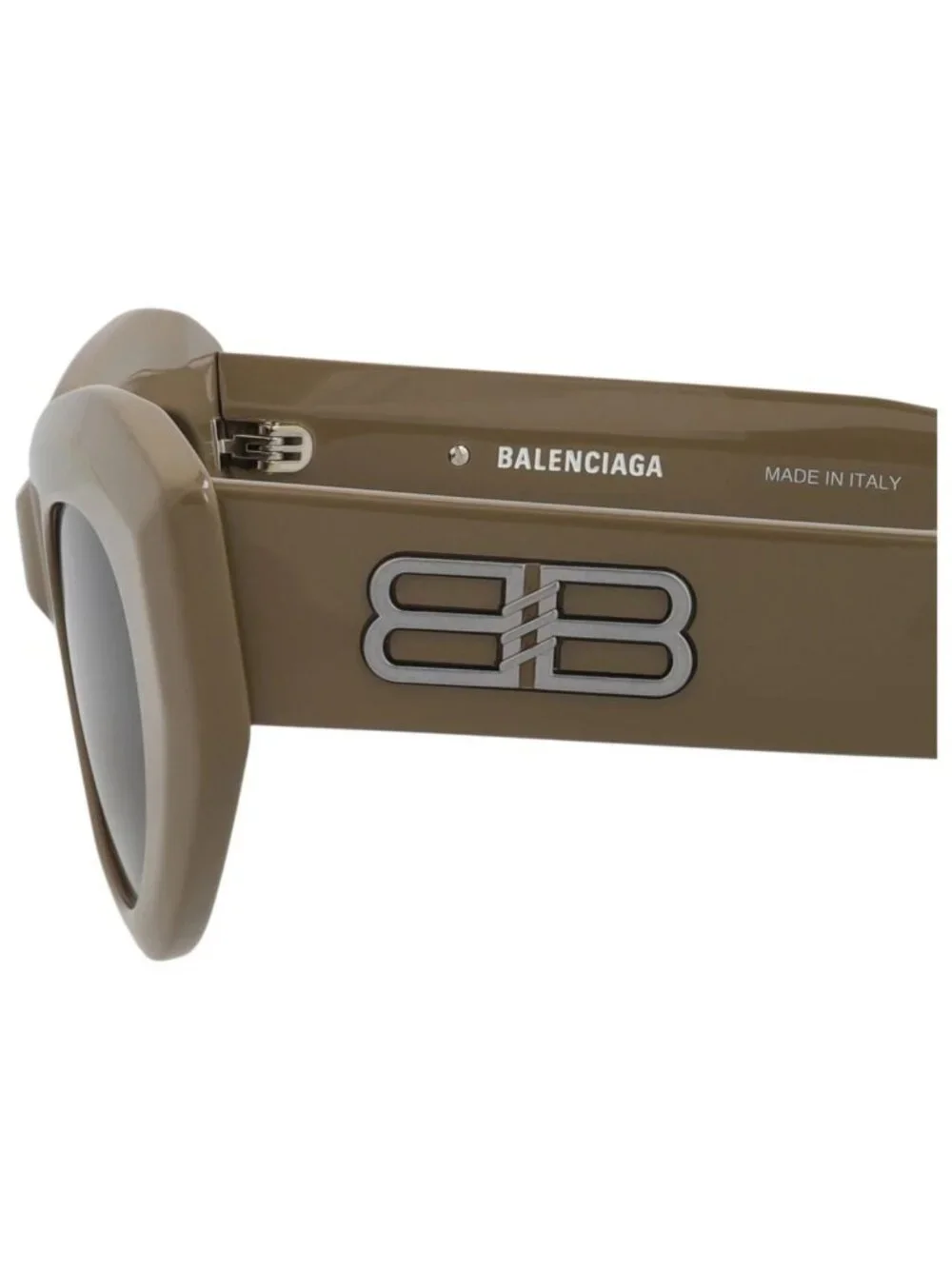 New Balenciaga Women's Sunglasses Cat Eye Acetate Frame Brown Brown Grey